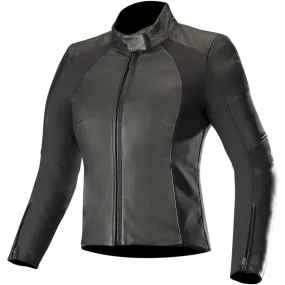 ALPINESTARS VIKA V2 WOMEN'S LEATHER MOTORCYCLE JACKET - BLACK