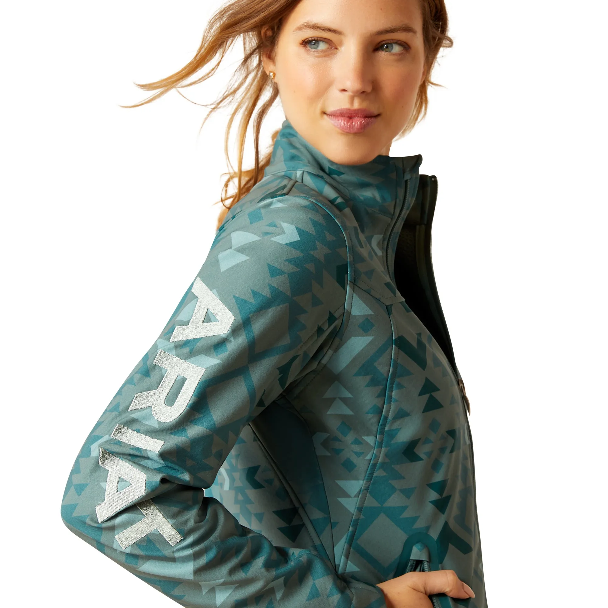 Ariat Ladies New Team Softshell Pinewood Print Jacket 10046488