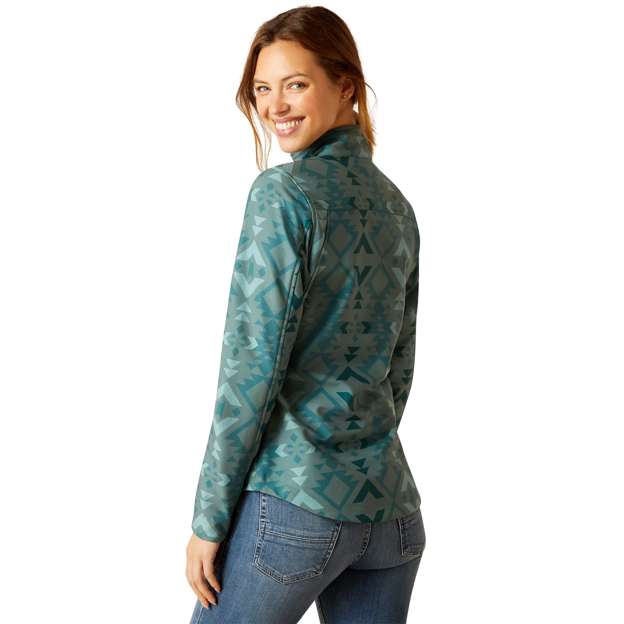 Ariat Ladies New Team Softshell Pinewood Print Jacket 10046488