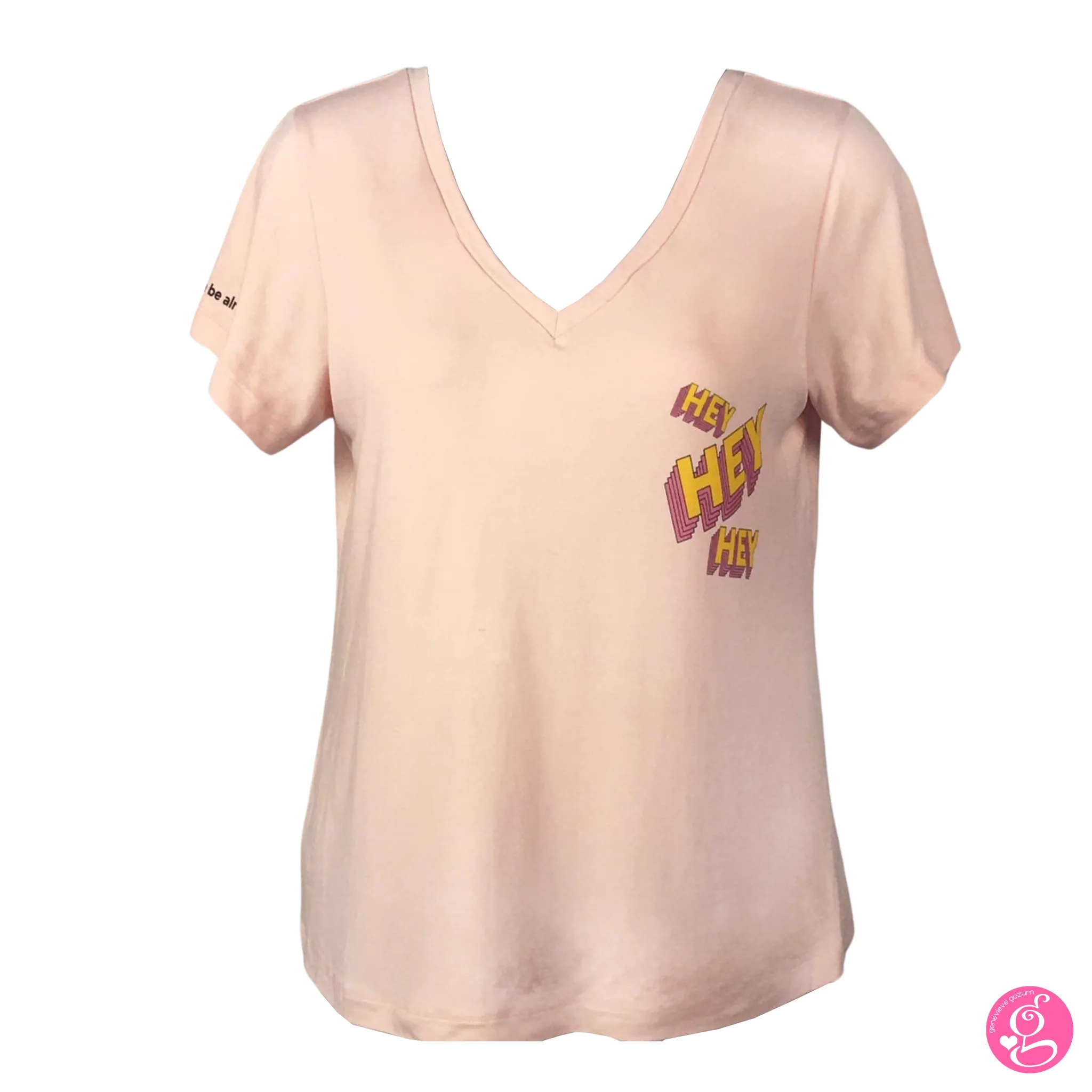 Arts On Tee V Neck Easy Blouse