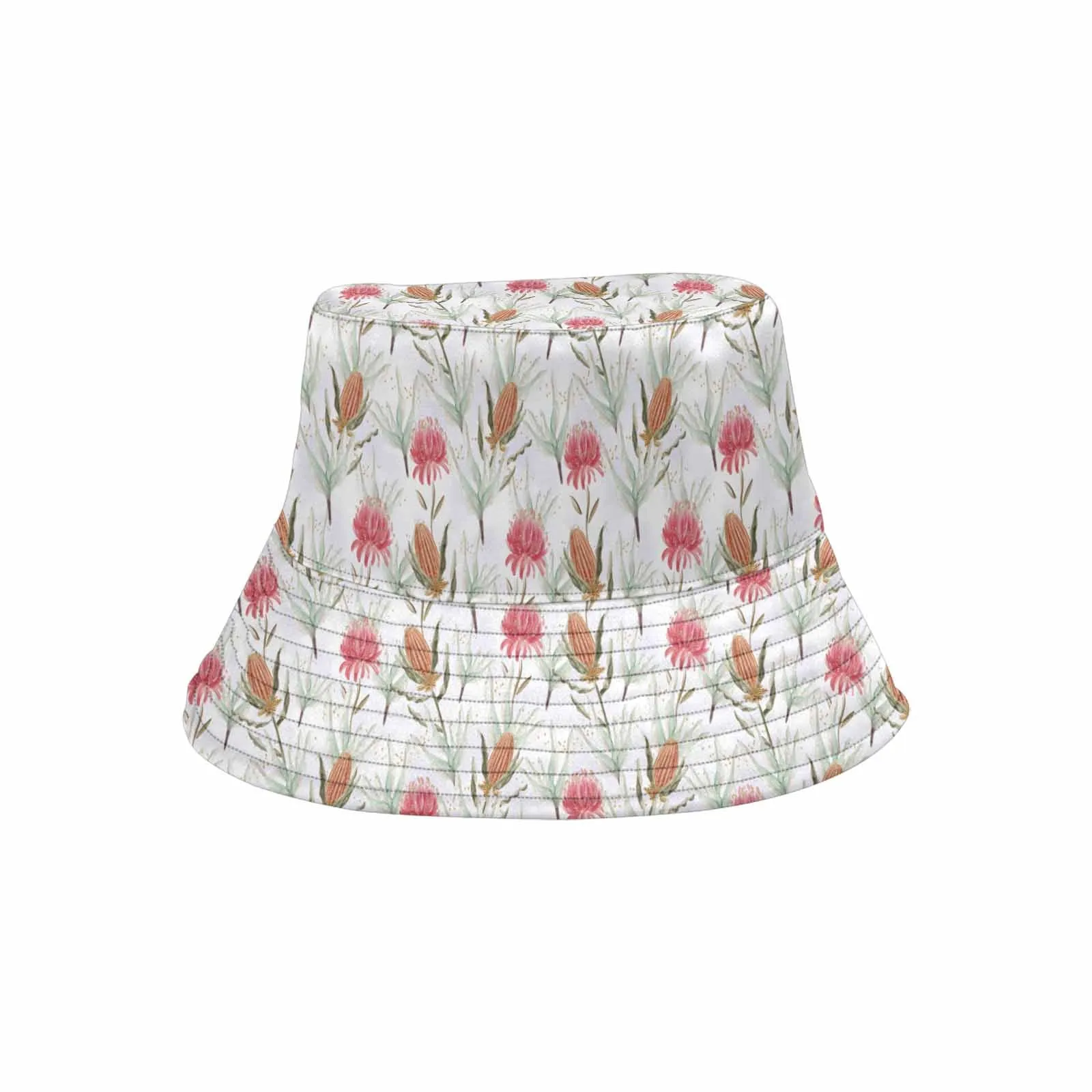 Australian Wattle 50  Unisex Summer Single-Layer Bucket Hat