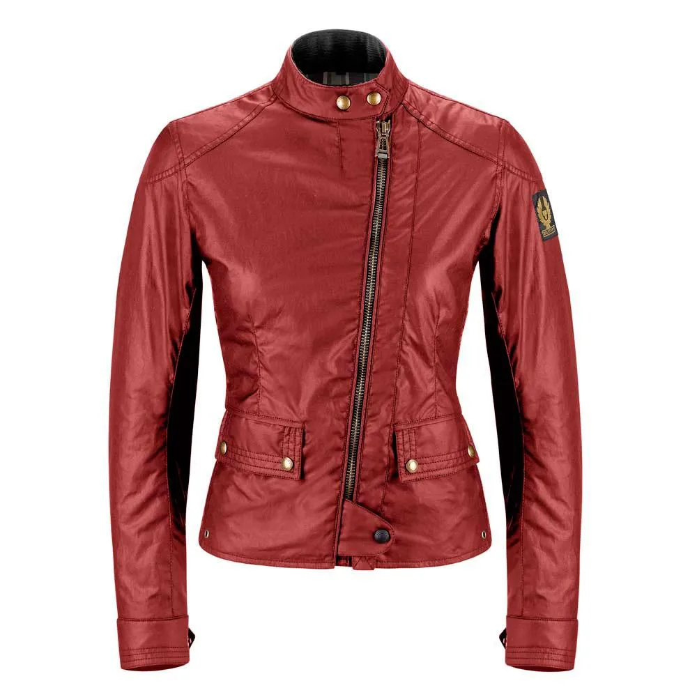 BELSTAFF BRADSHAW WOMEN MOTORCYCLE JACKET - RACING RED