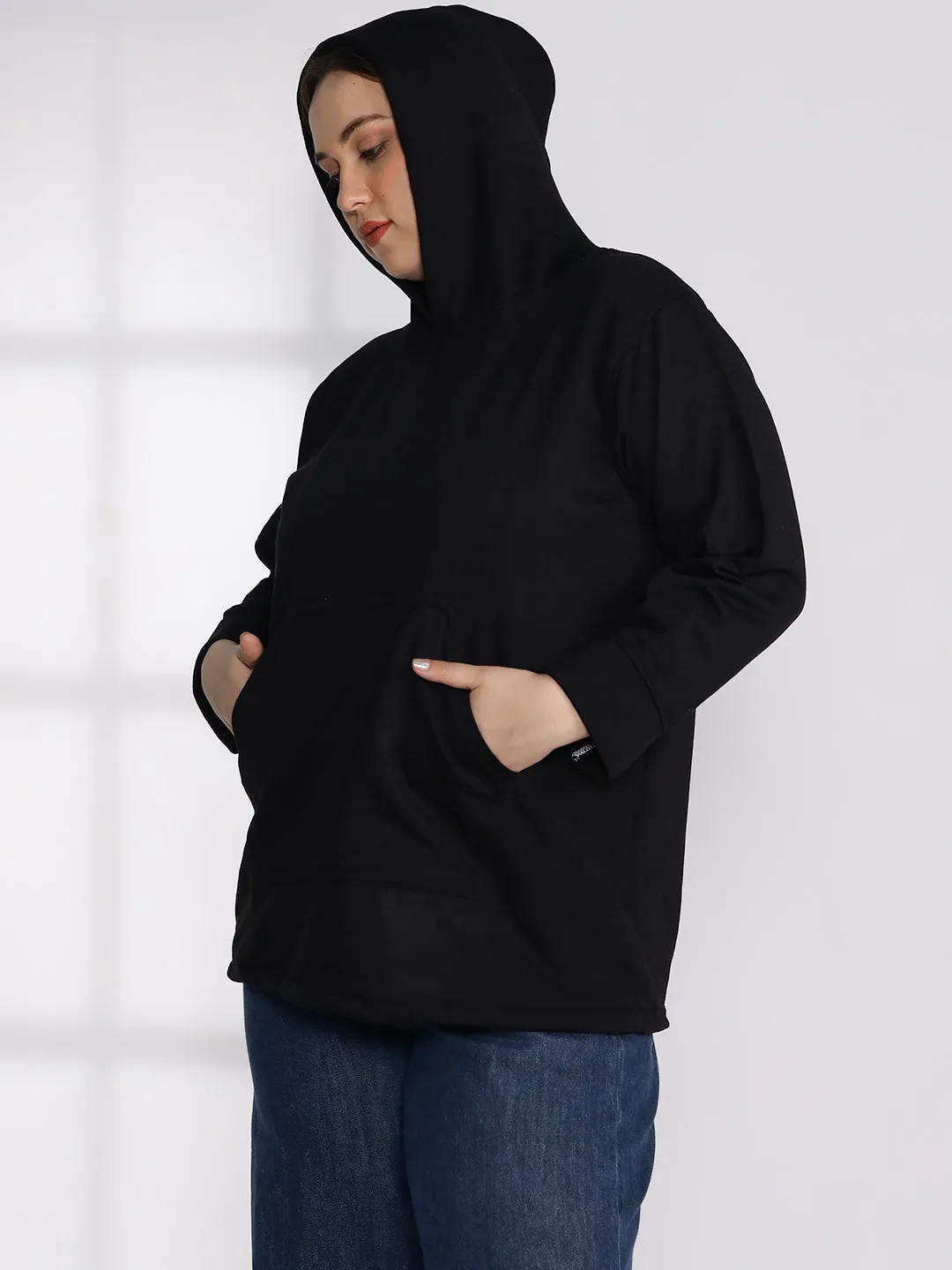 Black Fleece Hoodie - Solid