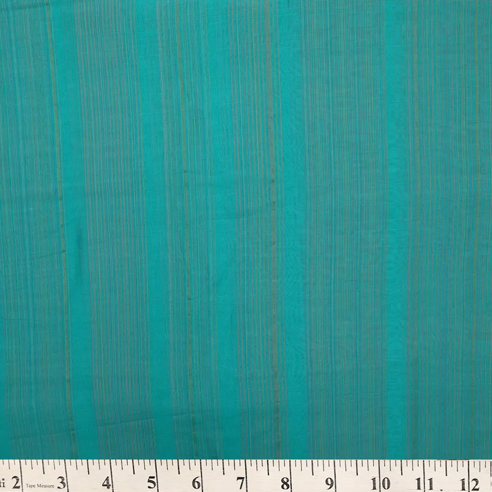 Blue Color Handwoven Maheshwari Silk Fabric