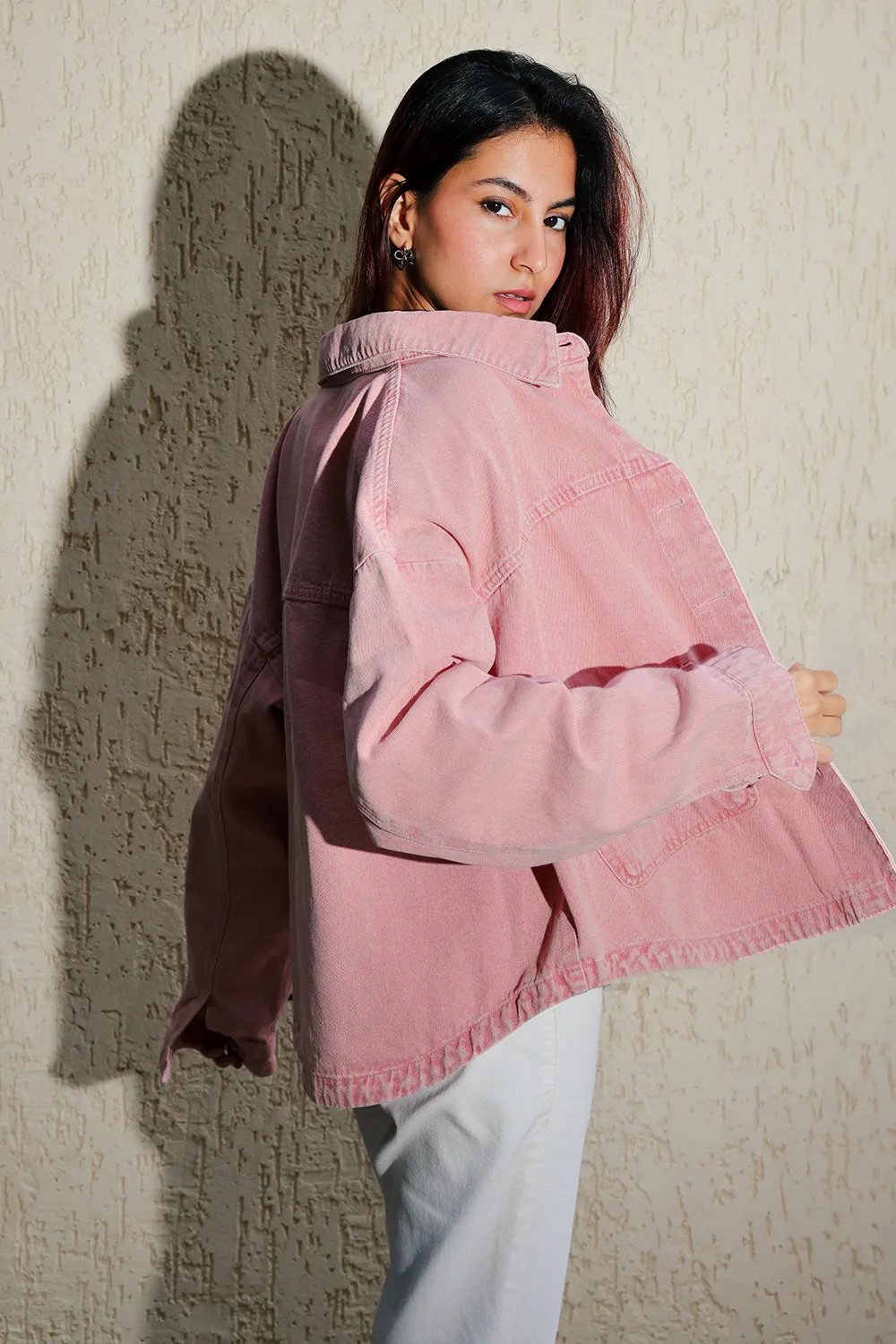 Blush Pink Shacket