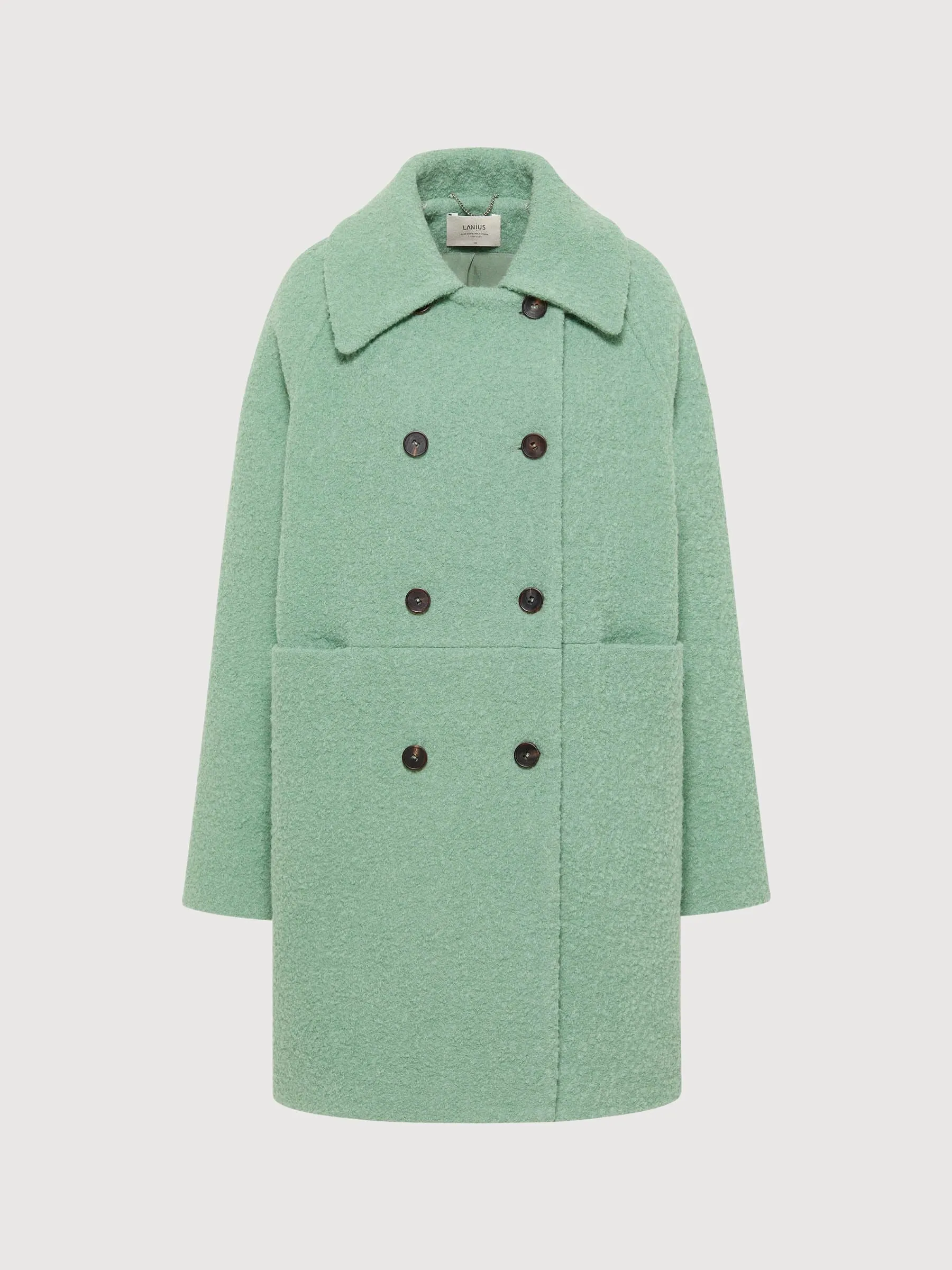 Boucle Mantel Frosty Green Woman Jacket | Lanius