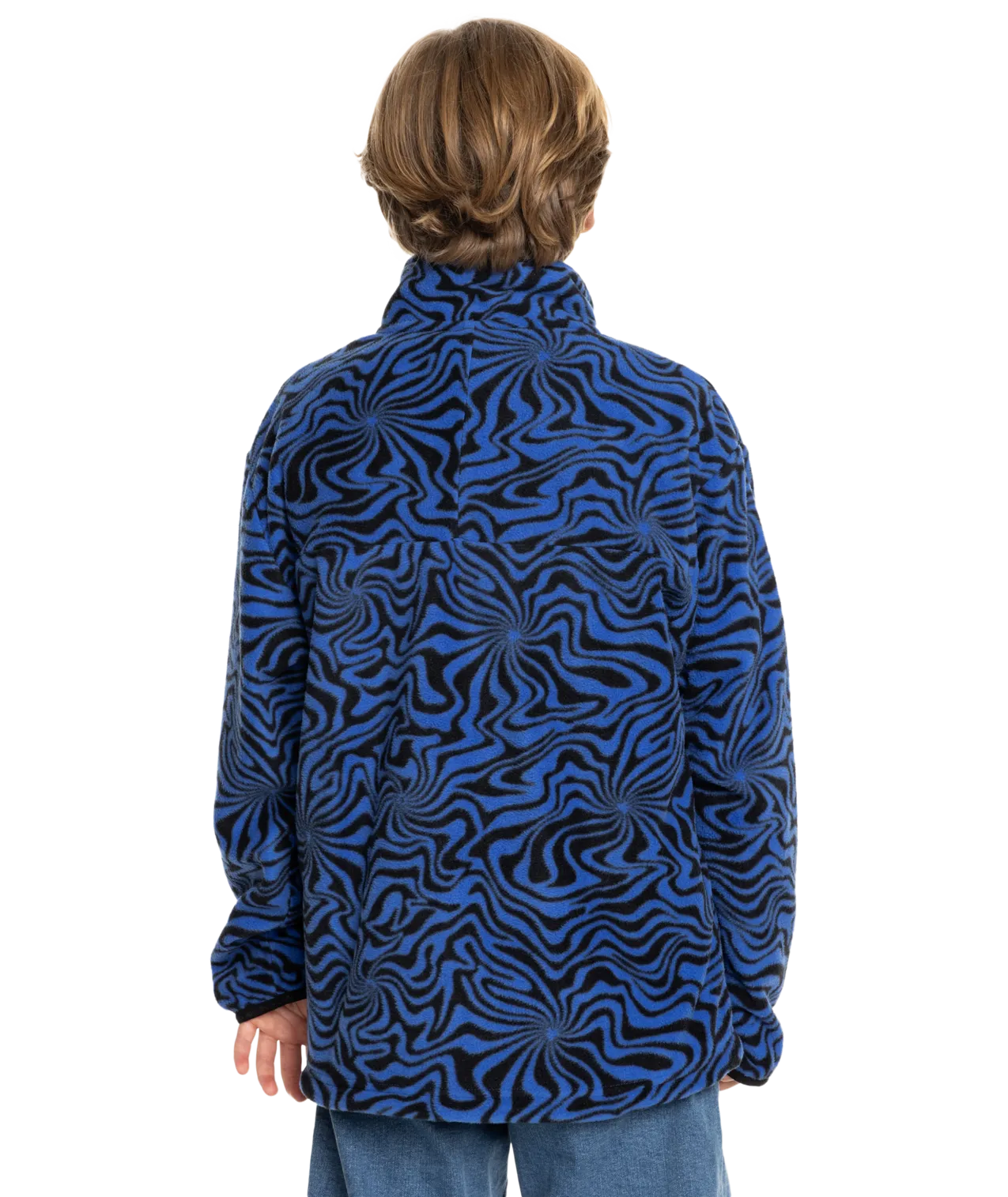 Boys Ice Fields Full Zip Fleece Jacket in Nebulas Blue