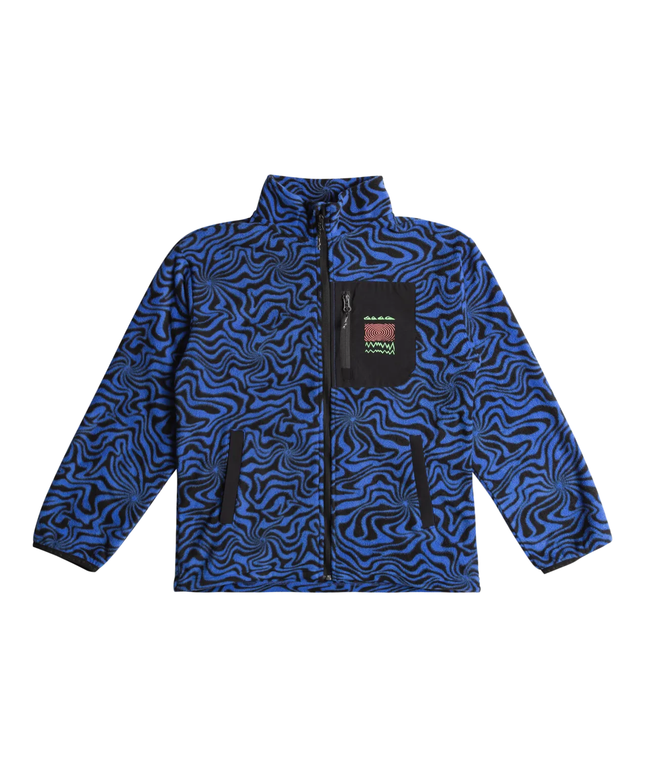 Boys Ice Fields Full Zip Fleece Jacket in Nebulas Blue