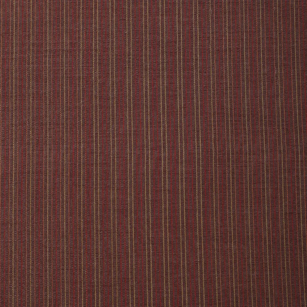 Brown Color Striped Fancy Chanderi Fabric