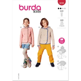 Burda Style Pattern 9236 Children's Jacket B9236