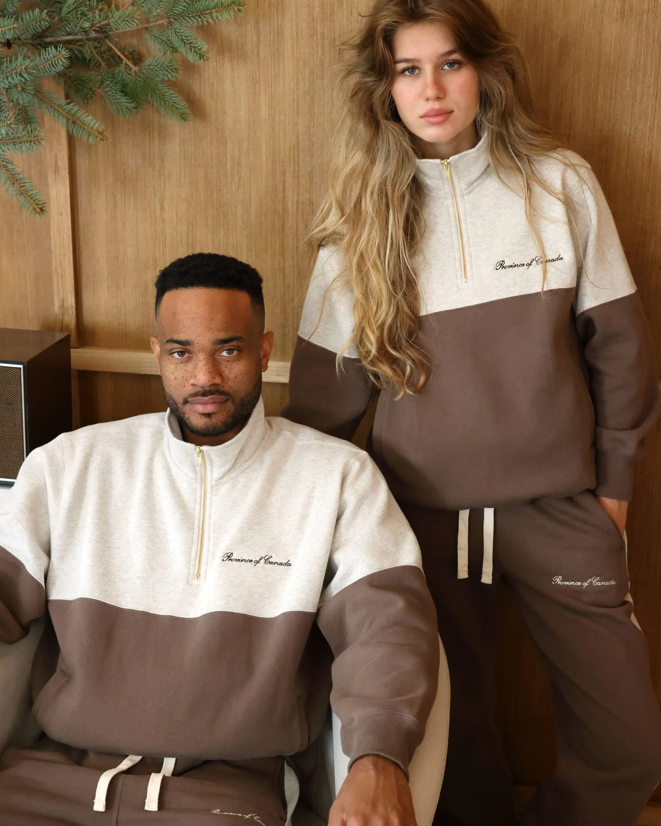 Club Fleece Half Zip Chestnut - Unisex