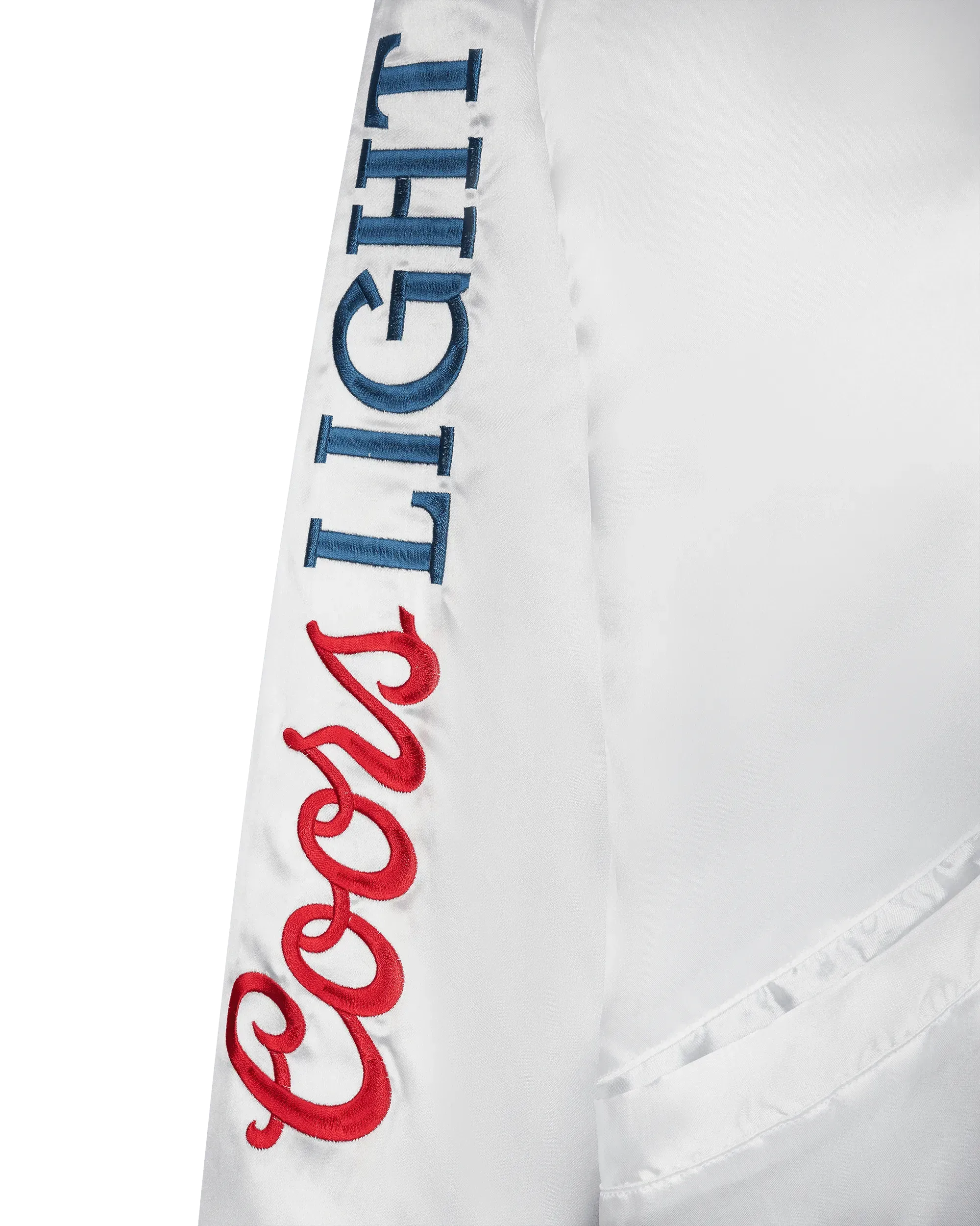 Coors Light 1980 Satin Stadium Bomber Jacket