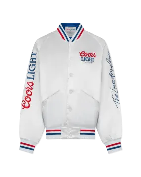 Coors Light 1980 Satin Stadium Bomber Jacket