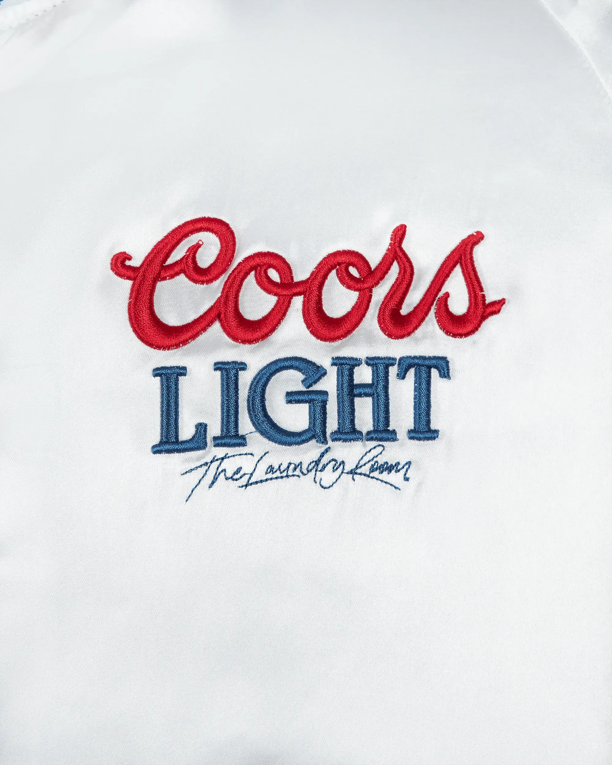 Coors Light 1980 Satin Stadium Bomber Jacket