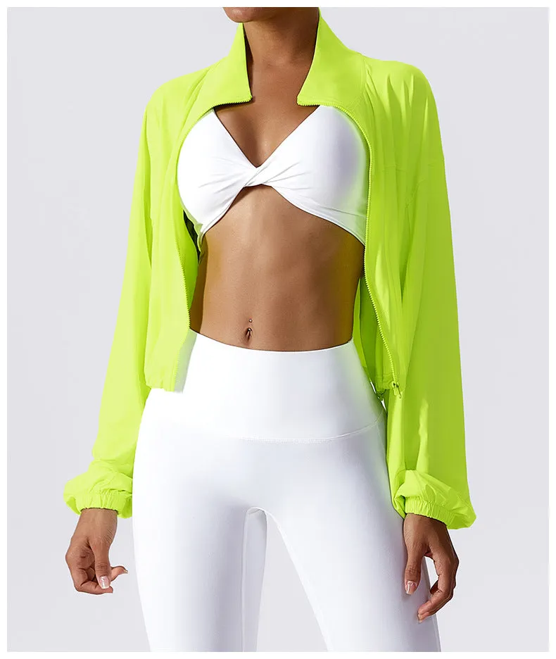 Cropped Loose Fit Sun Jacket