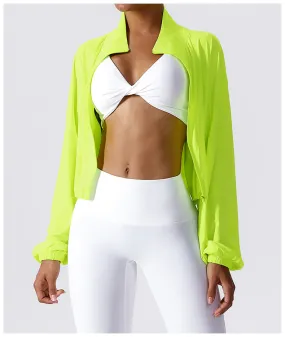 Cropped Loose Fit Sun Jacket