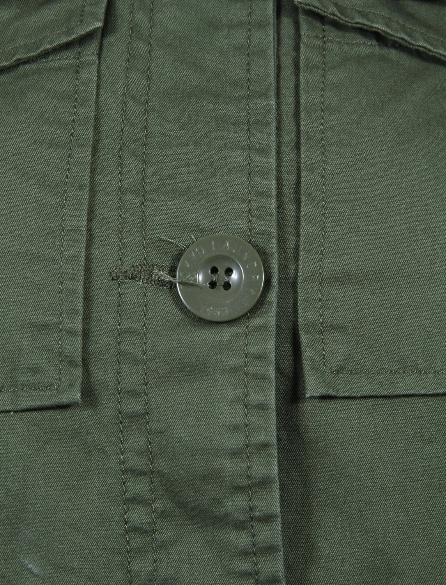 Emer Cotton Twill Hooded Parka Jacket In Khaki - Tokyo Laundry