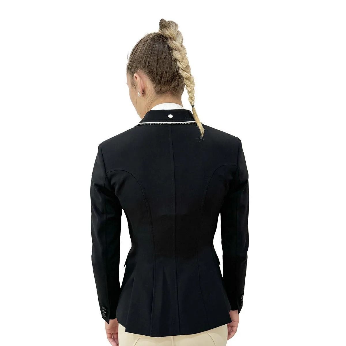 Equiline Farm House Custom Black Gait Show Coat in X-Cool Evo