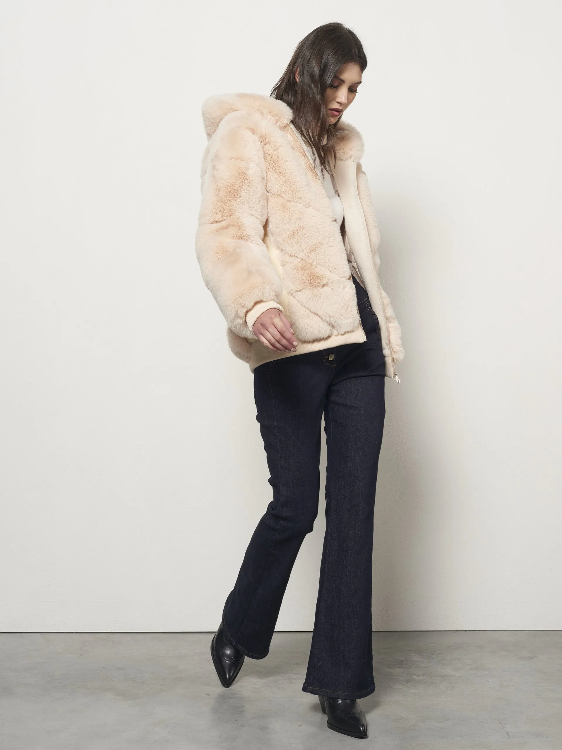 Faux Fur Bomber Coat