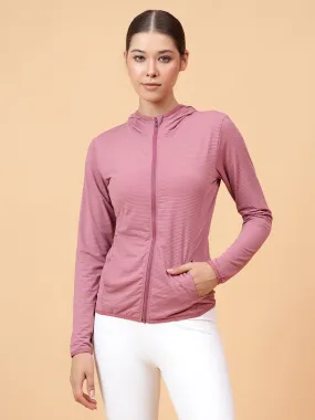 Fitkin Women Mauve Pink Shape You Performance Jacket