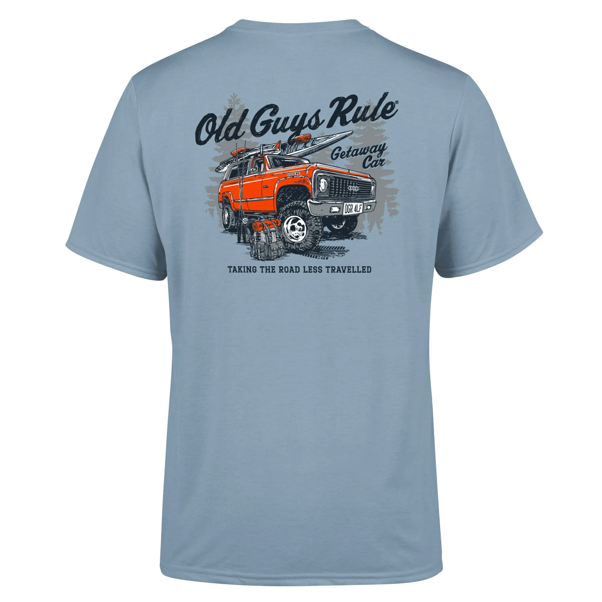 'Getaway Car' T-Shirt - Stone Blue