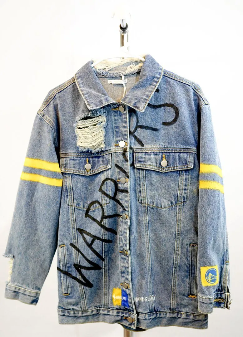 'GO WARRIORS' DENIM JACKET - WOMEN