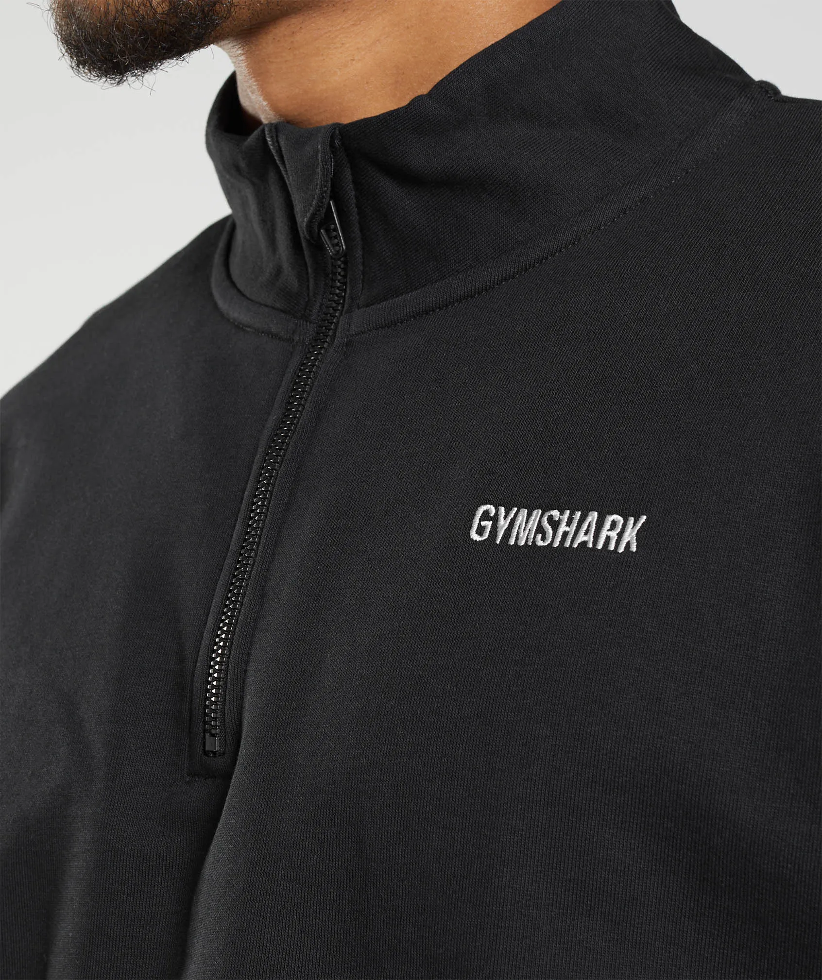 Gymshark Rest Day Sweats 1/4 Zip - Black