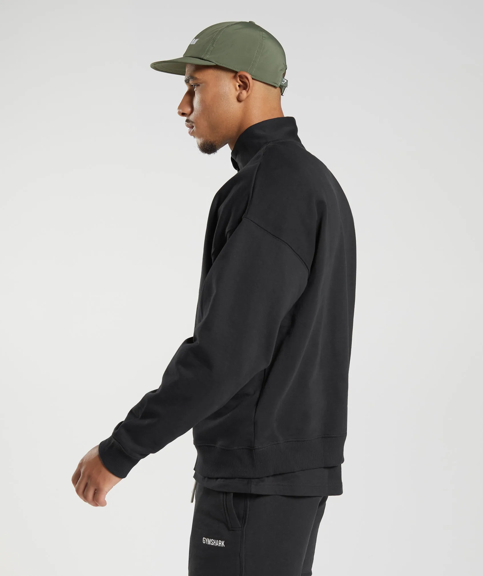 Gymshark Rest Day Sweats 1/4 Zip - Black