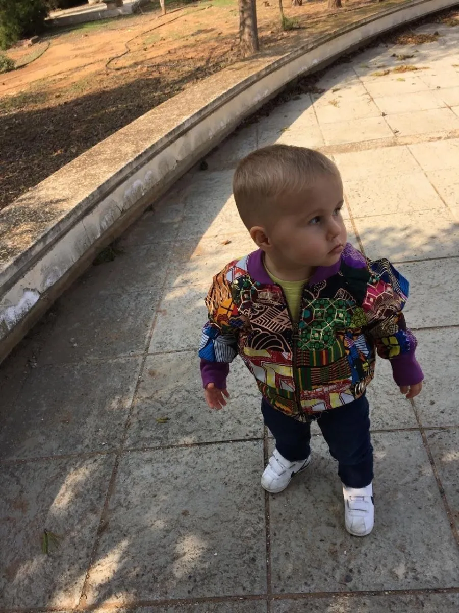 Handmade Childrens Patchwork Bomber Jacket