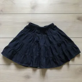 Hanna Andersson Denim Ruffle Skirt