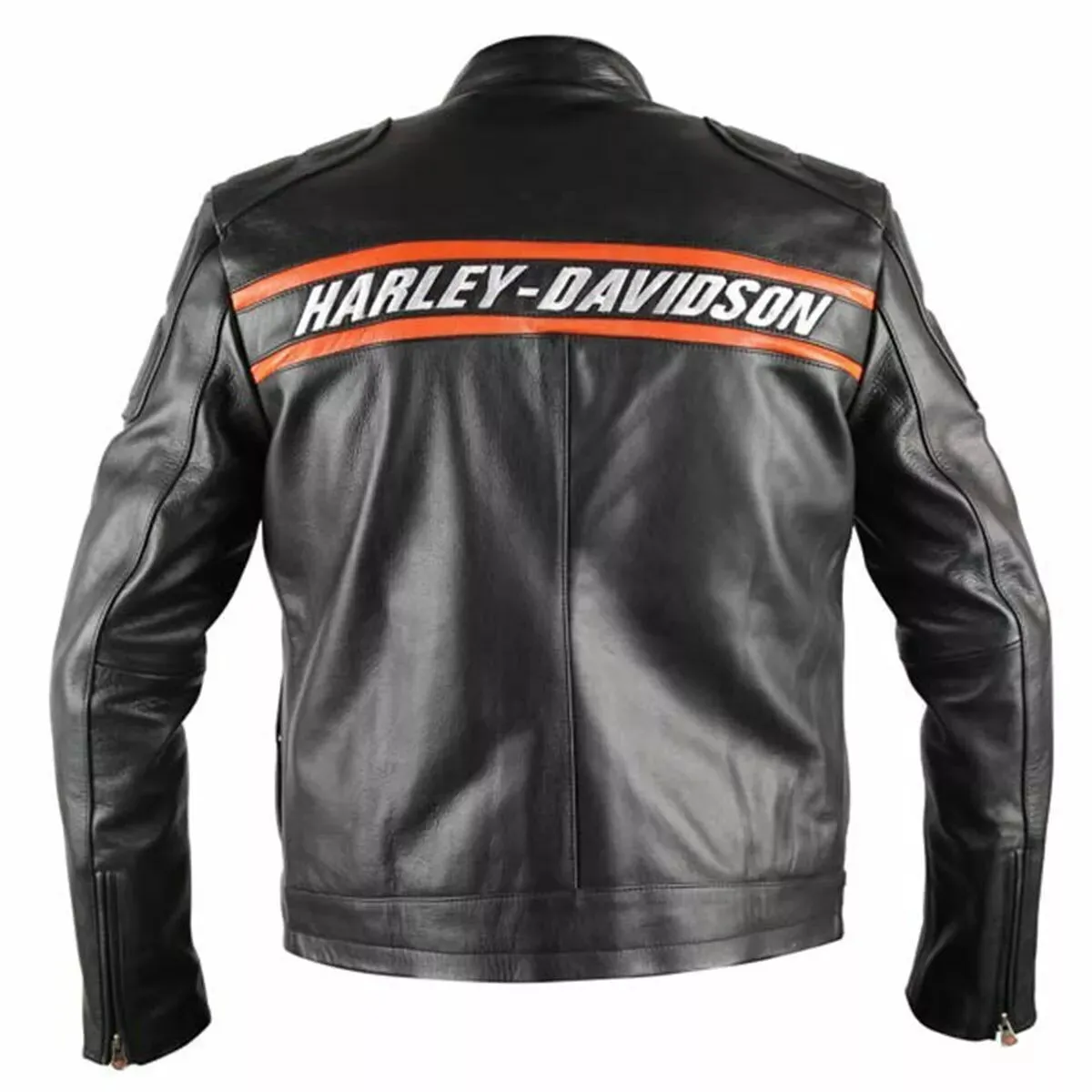 Harley Davidson Men's Vintage Motorcycle Distressed Genuine Leather Biker Jacket