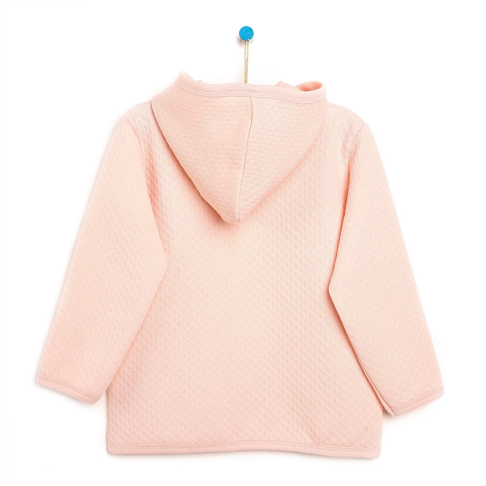 HelloBaby Basic Baby Girl Quilted Hooded - Light Pink