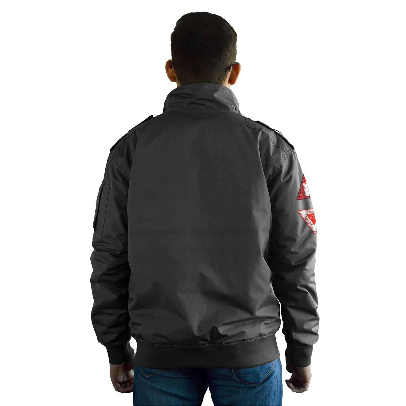 Indian Naval Aviation Black Bomber Jacket