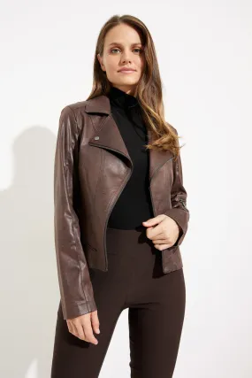 Joseph Ribkoff Sale, 233969 Faux Leather Moto Jacket