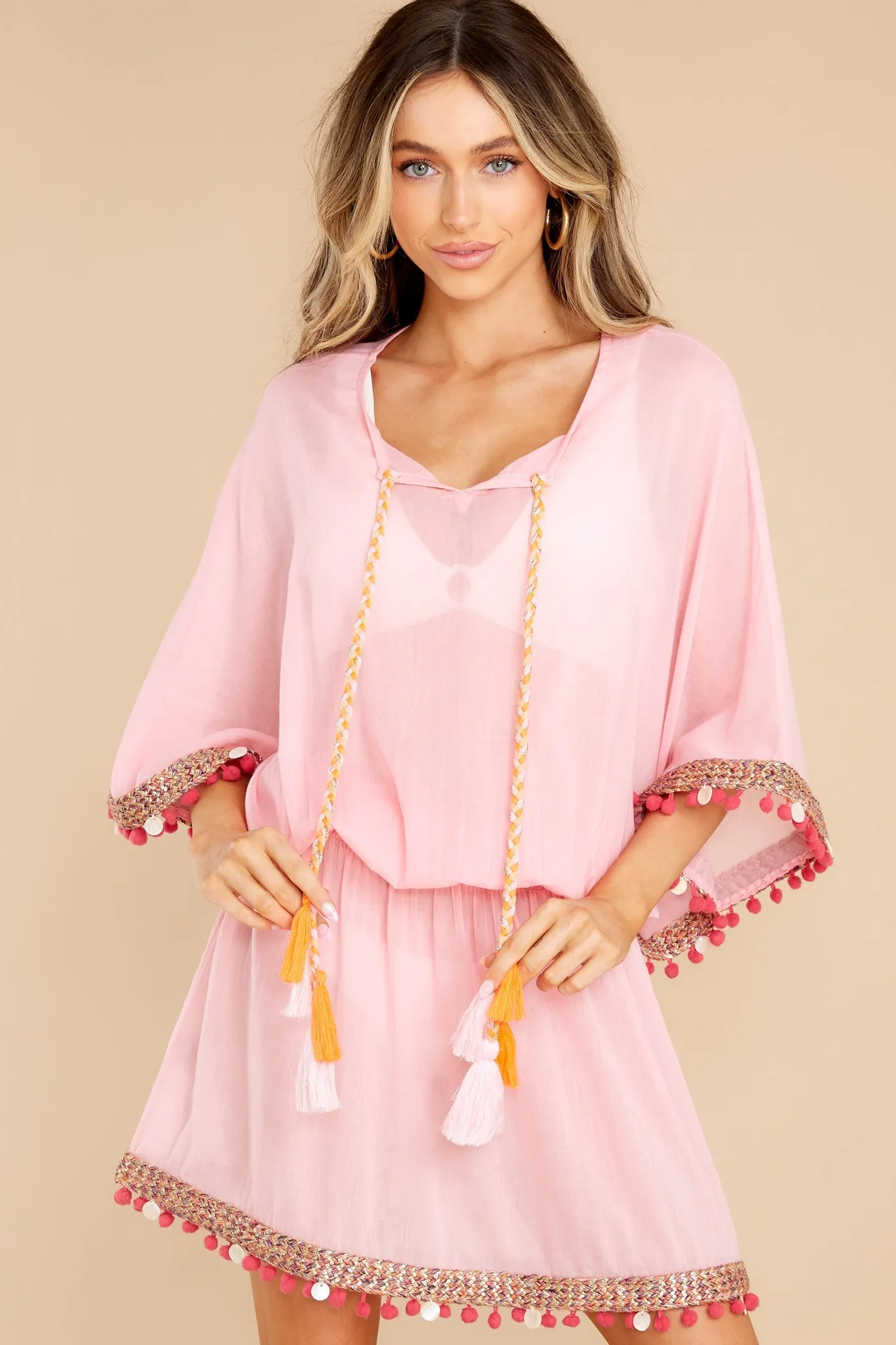 Just Go With It Pink Cover Up