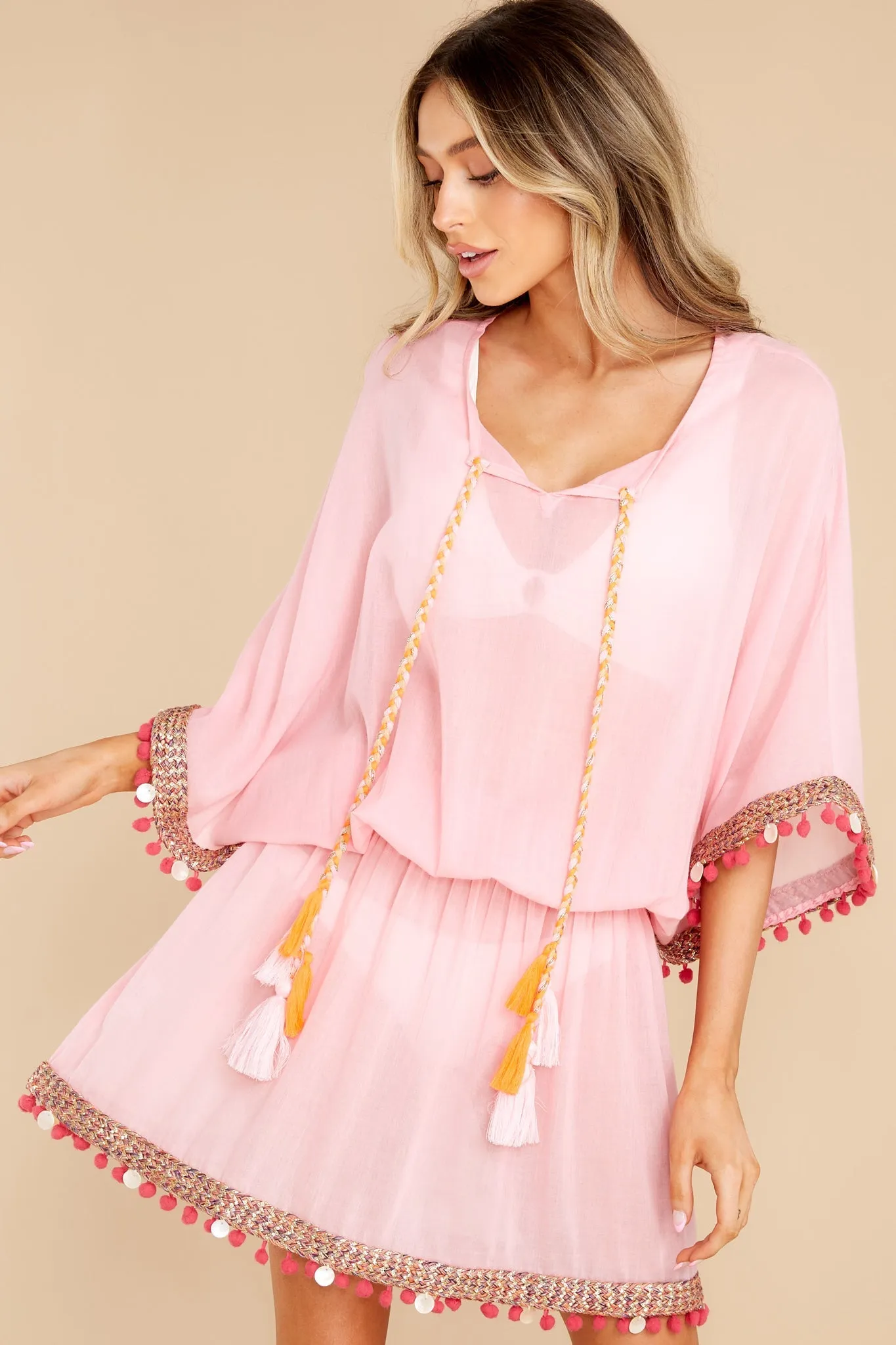 Just Go With It Pink Cover Up