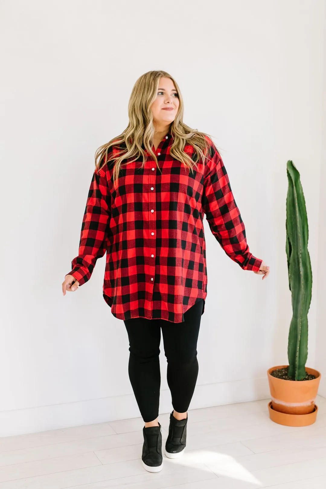 Laid Back Plaid Button-Down