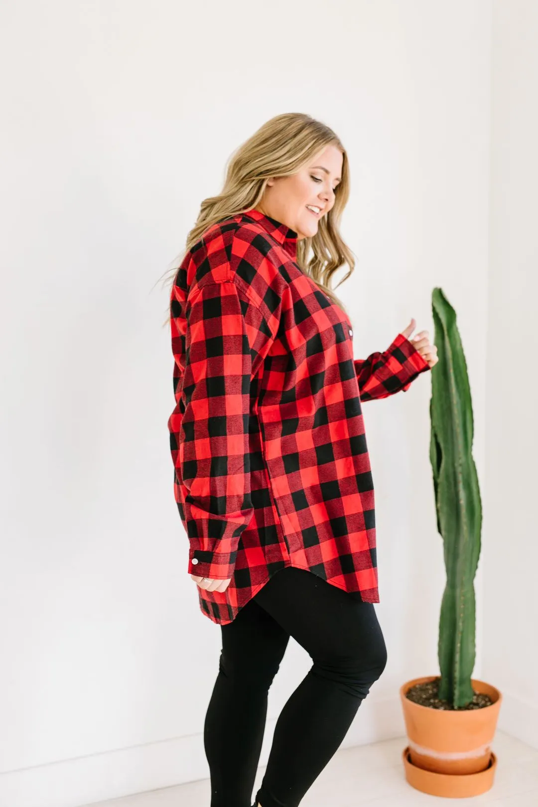 Laid Back Plaid Button-Down