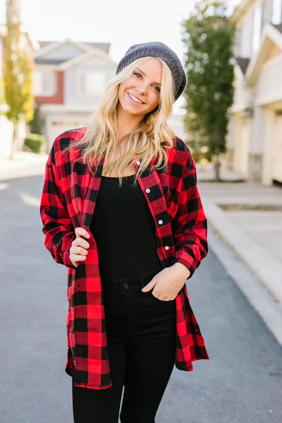 Laid Back Plaid Button-Down