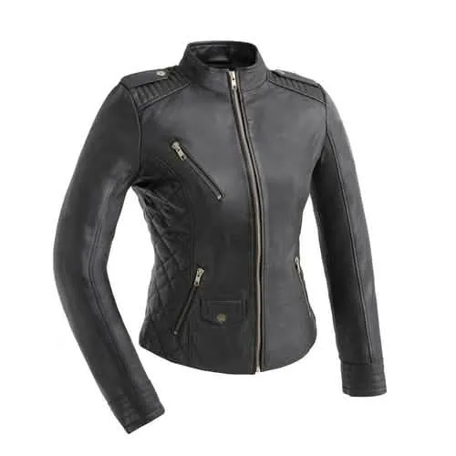 Madelin Edgy Luxe Leather Moto Jacket