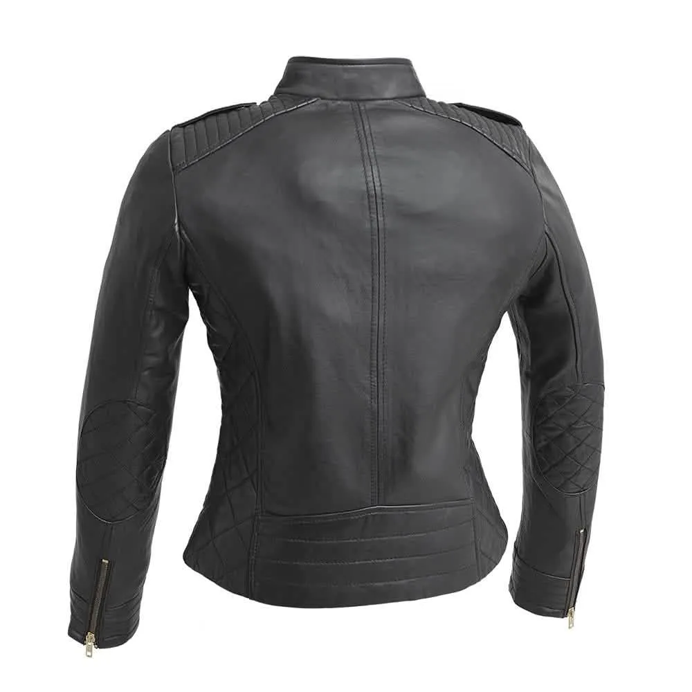 Madelin Edgy Luxe Leather Moto Jacket