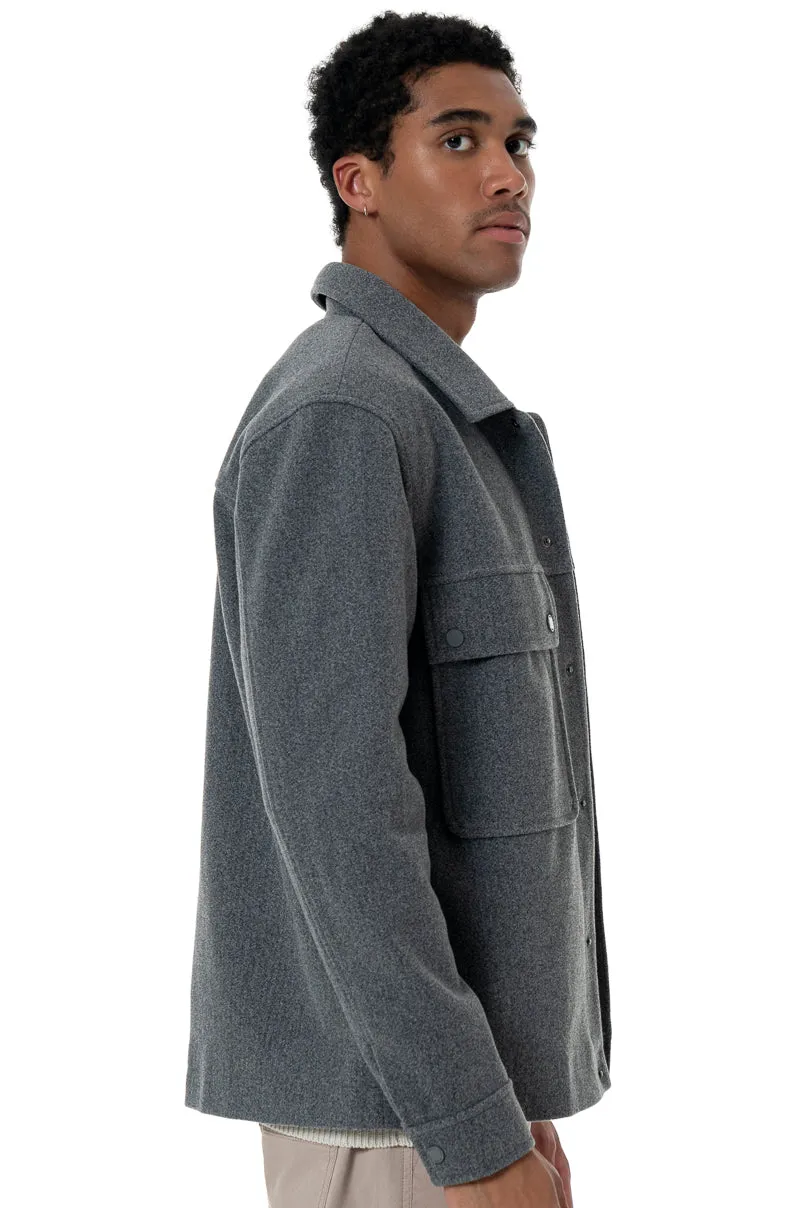 Melton Jacket _ 157556 _ Grey Mel