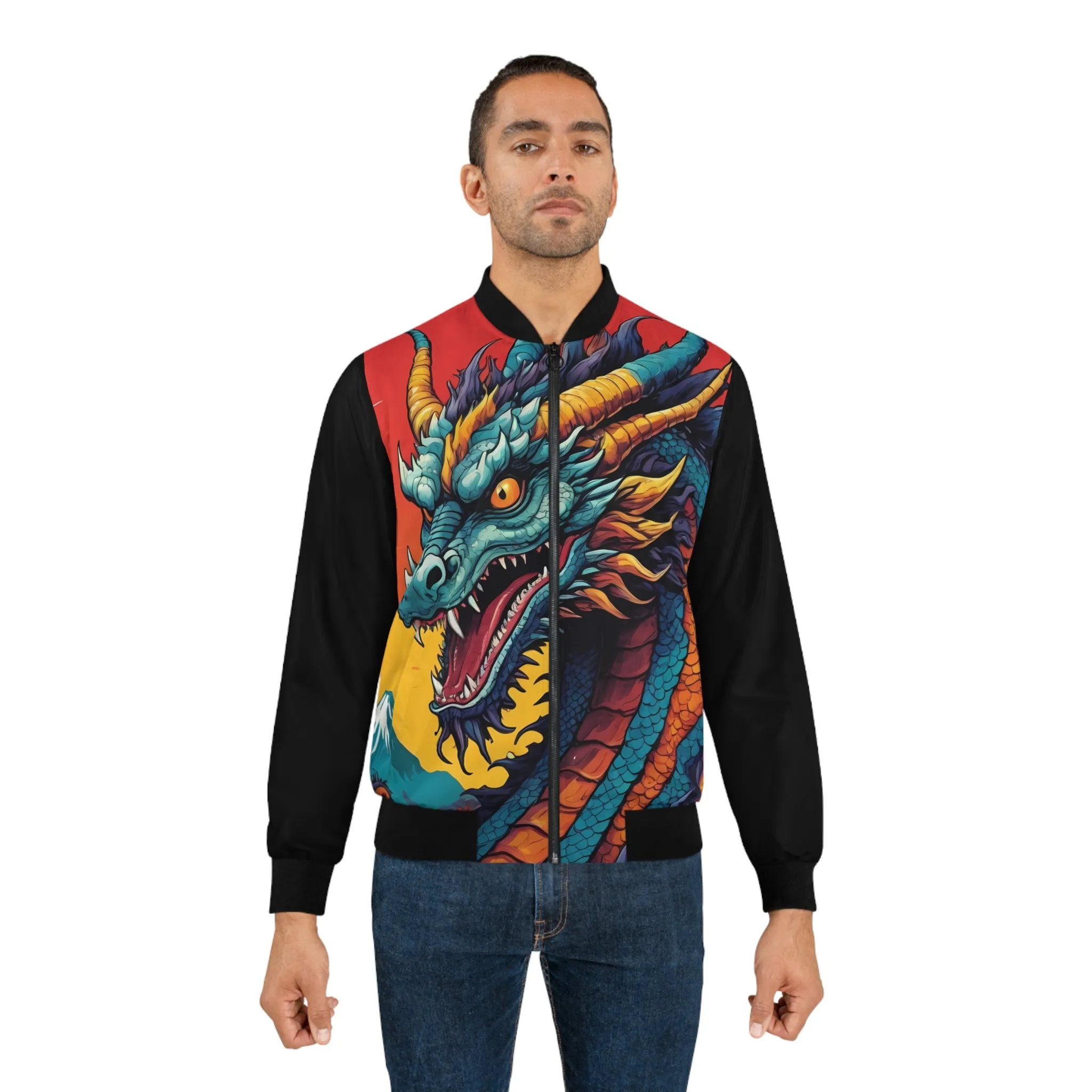 Men's Bomber Jacket  - Japanese Dragon