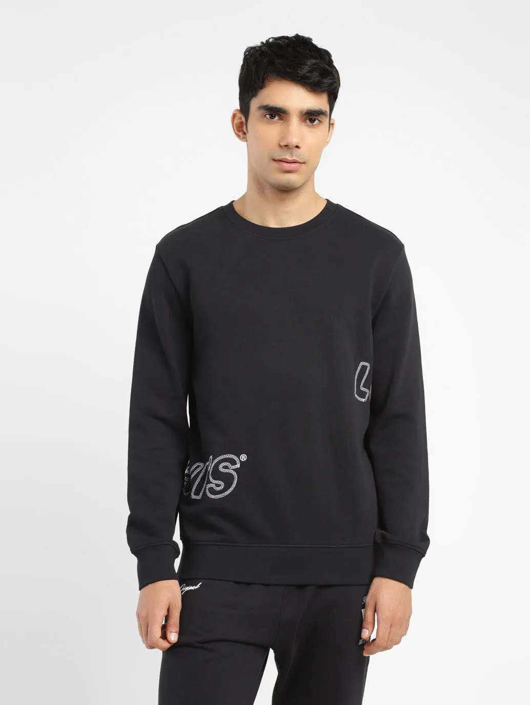 Men's Brand Logo Crew Neck Sweatshirt