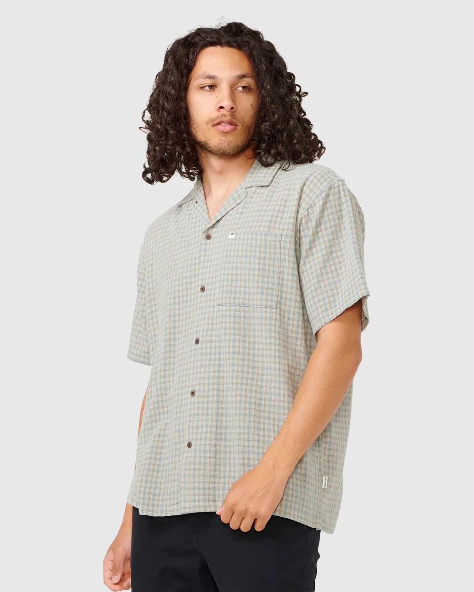 MENS CLASSIC SURF CHECK SHORT SLEEVE SHIRT