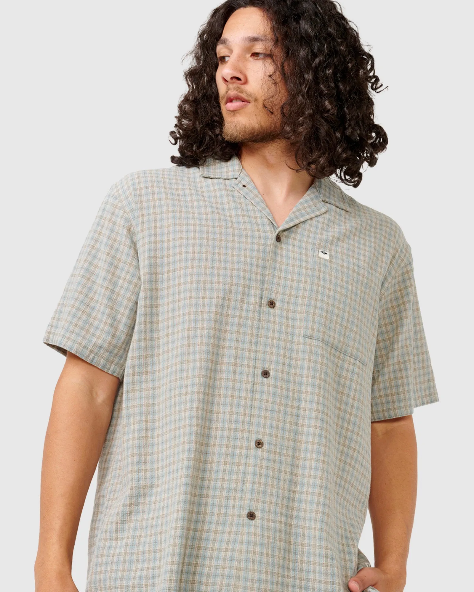 MENS CLASSIC SURF CHECK SHORT SLEEVE SHIRT