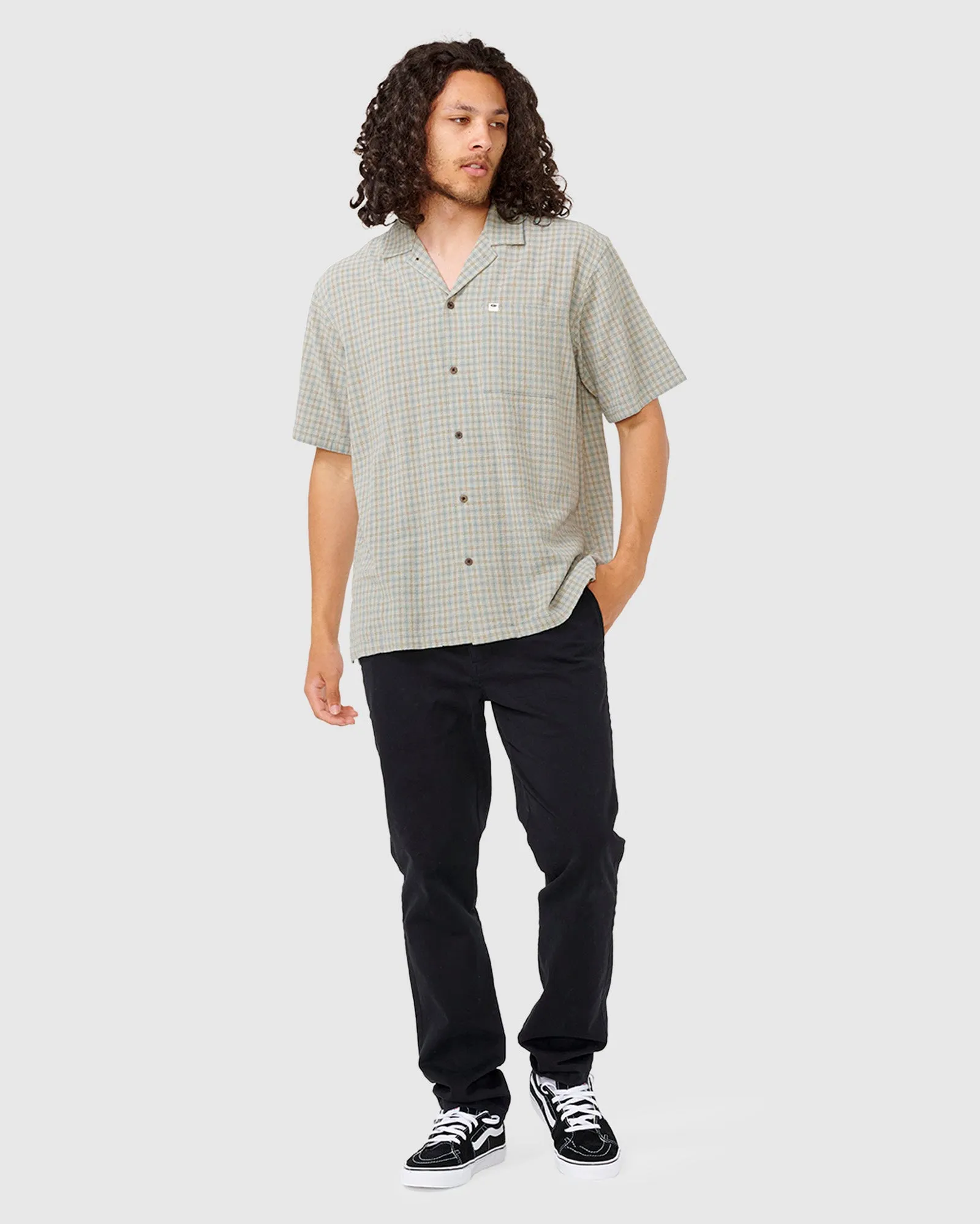 MENS CLASSIC SURF CHECK SHORT SLEEVE SHIRT