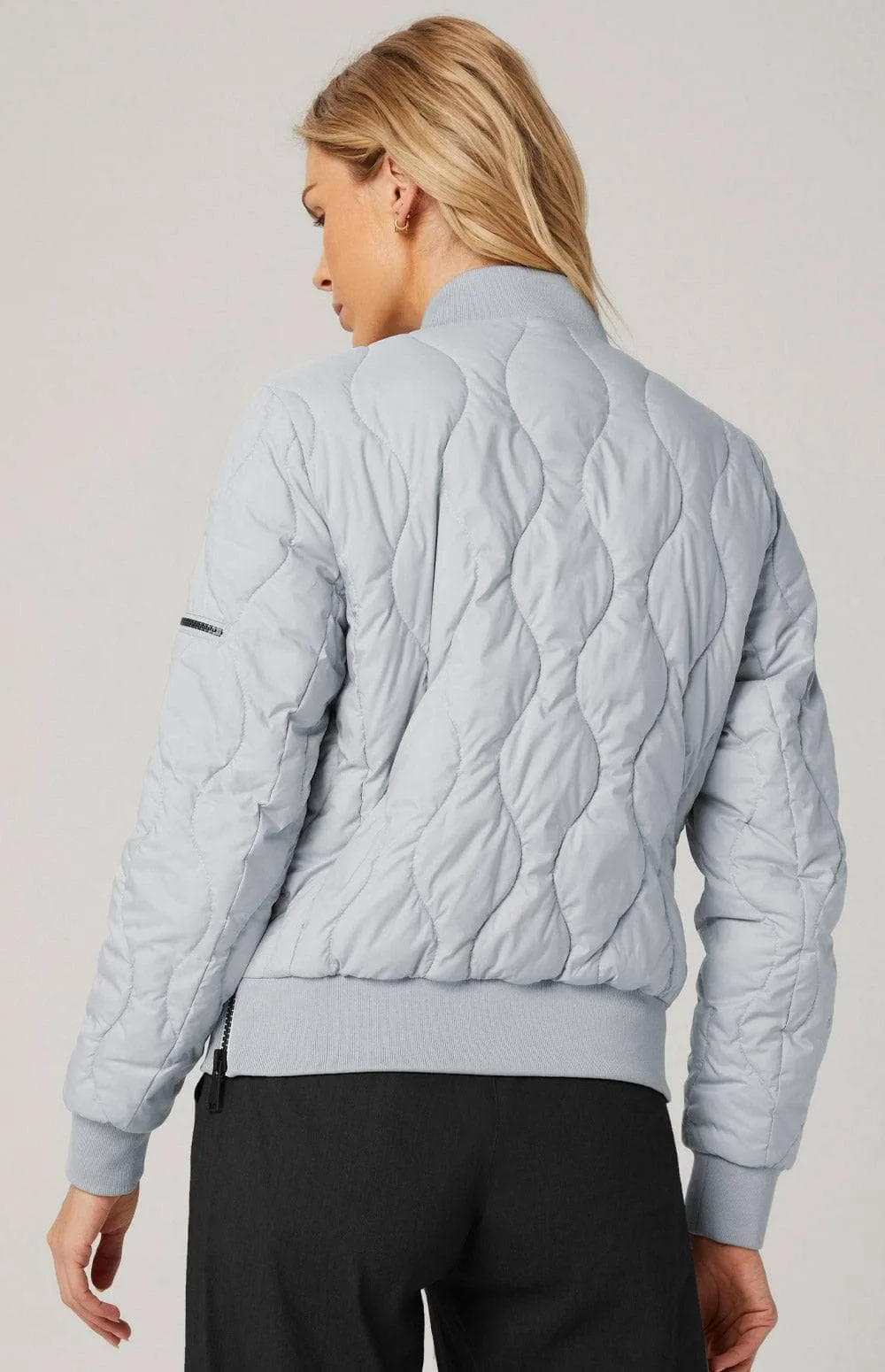 Metro Ii Bomber Jacket | Silver