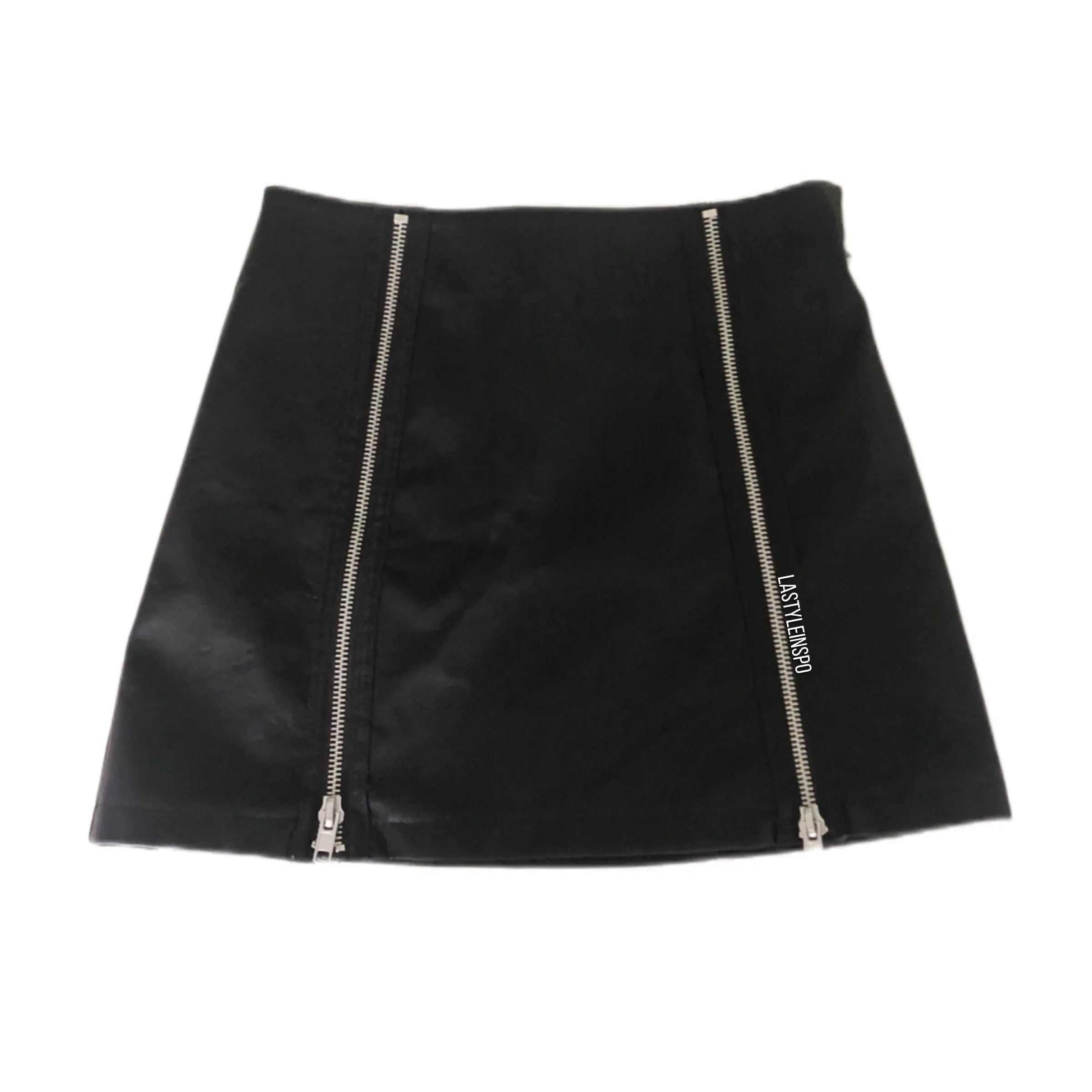 Moto Vegan Leather Mini Skirt Inspo As Seen On Celeb Size Medium