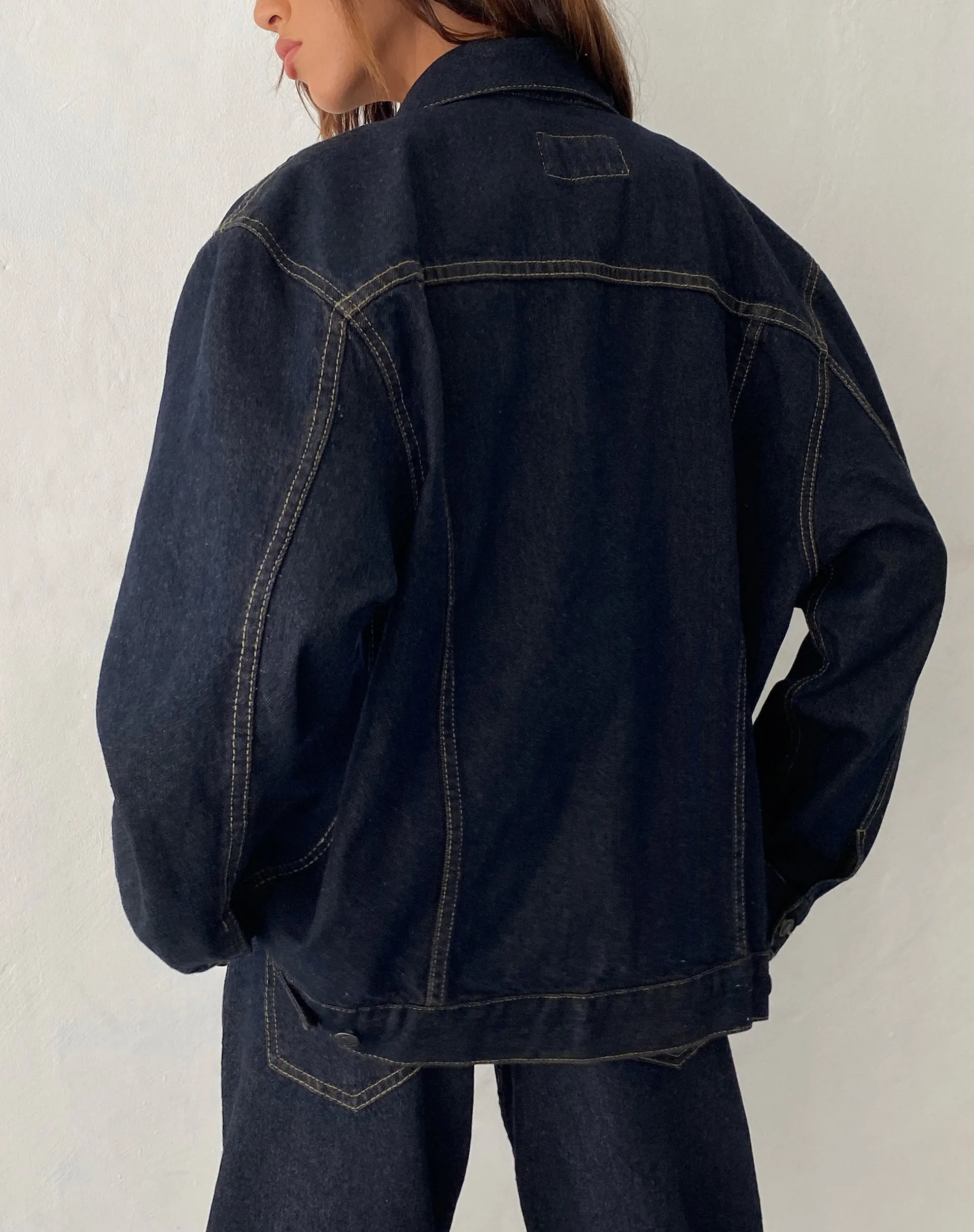 Oversized Denim Jacket in Indigo